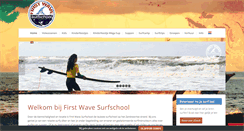 Desktop Screenshot of firstwavesurfschool.nl